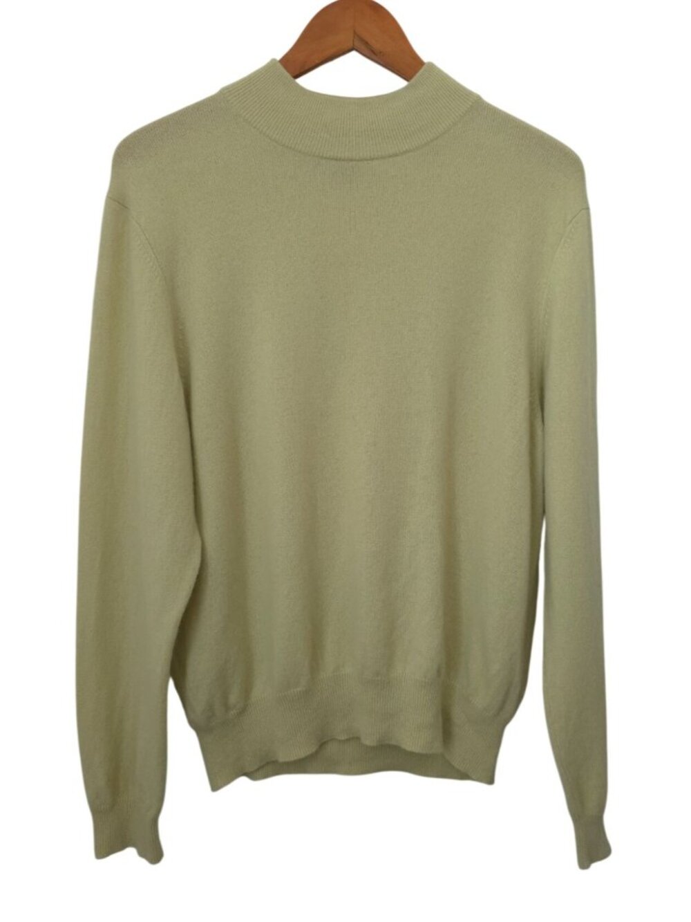 Vintage Charter Club 2-Ply Cashmere Green-Yellow Sweater Women's XL - Hong Kong